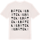 Vintage White t-shirt med Nåtekil ordlek t-shirt