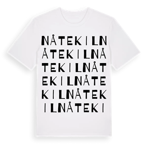 Nåtekil ordlek t-shirt – ekologisk bomull t-shirt från Pinshirt