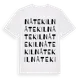 White t-shirt med Nåtekil ordlek t-shirt
