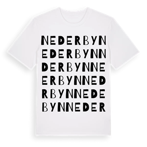 Nederbyn ordlek t-shirt – ekologisk bomull t-shirt från Pinshirt