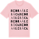 Pink Cotton t-shirt med Nedra Ålebäck ordlek t-shirt