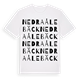 White t-shirt med Nedra Ålebäck ordlek t-shirt
