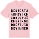 Pink Cotton t-shirt med Nedre Stjärnevik ordlek t-shirt
