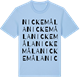 Blue Soul t-shirt med Nickemåla ordlek t-shirt