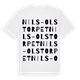 Nils-Olstorpet ordlek t-shirt