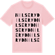 Pink Cotton t-shirt med Nilseryd ordlek t-shirt