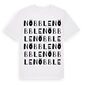 Nöbble ordlek t-shirt – ekologisk bomull t-shirt från Pinshirt
