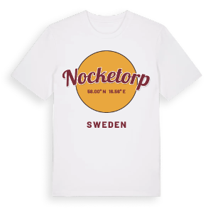 Nocketorp cirkel t-shirt – ekologisk bomull t-shirt från Pinshirt