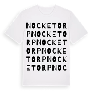 Nocketorp ordlek t-shirt – ekologisk bomull t-shirt från Pinshirt
