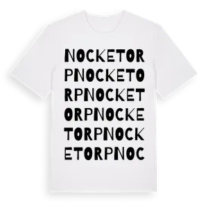 Nocketorp ordlek t-shirt – ekologisk bomull t-shirt från Pinshirt
