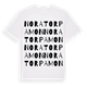 Noratorpamon ordlek t-shirt