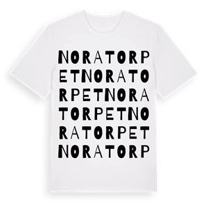 Noratorpet ordlek t-shirt – ekologisk bomull t-shirt från Pinshirt
