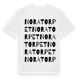White t-shirt med Noratorpet ordlek t-shirt