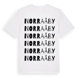 Norra Åby ordlek t-shirt – ekologisk bomull t-shirt från Pinshirt