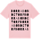 Pink Cotton t-shirt med Norra Bondetorp ordlek t-shirt