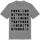 Mid Heather Gray t-shirt med Norra Bondetorp ordlek t-shirt