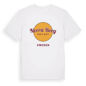 Norra Borg cirkel t-shirt – ekologisk bomull t-shirt från Pinshirt