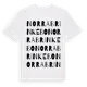 White t-shirt med Norra Brinkebo ordlek t-shirt