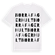 White t-shirt med Norra Fagerhult ordlek t-shirt