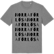 Mid Heather Gray t-shirt med Norra Förlösa ordlek t-shirt