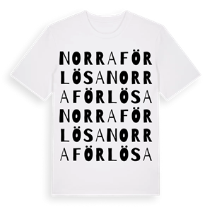 Norra Förlösa ordlek t-shirt – ekologisk bomull t-shirt från Pinshirt
