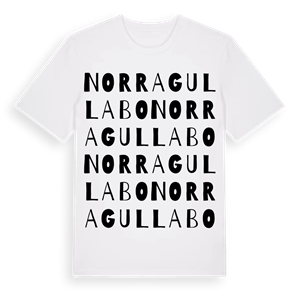 Norra Gullabo ordlek t-shirt – ekologisk bomull t-shirt från Pinshirt