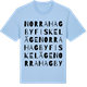 Blue Soul t-shirt med Norra Hagby fiskeläge ordlek t-shirt