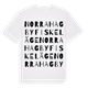 Norra Hagby fiskeläge ordlek t-shirt