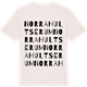 Vintage White t-shirt med Norra Hultserum ordlek t-shirt