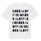 White t-shirt med Norra Kopparbo ordlek t-shirt