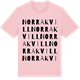 Pink Cotton t-shirt med Norra Kvill ordlek t-shirt
