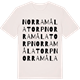 Vintage White t-shirt med Norra Målatorp ordlek t-shirt