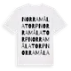 White t-shirt med Norra Målatorp ordlek t-shirt
