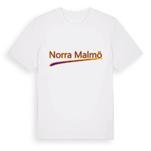 Norra Malmö baseball t-shirt – ekologisk bomull t-shirt från Pinshirt