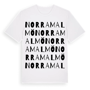 Norra Malmö ordlek t-shirt – ekologisk bomull t-shirt från Pinshirt