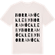 Vintage White t-shirt med Norra Möckleby ordlek t-shirt