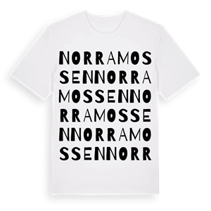 Norra Mossen ordlek t-shirt – ekologisk bomull t-shirt från Pinshirt