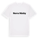 White t-shirt med Norra Näsby fetstil t-shirt