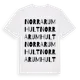 White t-shirt med Norra Rumhult ordlek t-shirt