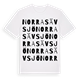 White t-shirt med Norra Sävsjö ordlek t-shirt