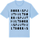 Blue Soul t-shirt med Norra Spjuthult ordlek t-shirt