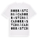 White t-shirt med Norra Stenbäck ordlek t-shirt
