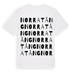 Norra Tång ordlek t-shirt – ekologisk bomull t-shirt från Pinshirt