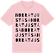 Pink Cotton t-shirt med Norra Tjuståsa ordlek t-shirt