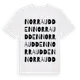 White t-shirt med Norra Udden ordlek t-shirt