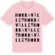 Pink Cotton t-shirt med Norra Vället ordlek t-shirt