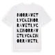 White t-shirt med Norra Vetlycke ordlek t-shirt