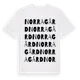 White t-shirt med Norragård ordlek t-shirt