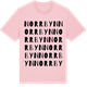 Pink Cotton t-shirt med Norrbyn ordlek t-shirt