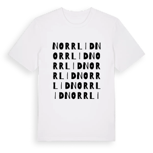 Norrlid ordlek t-shirt – ekologisk bomull t-shirt från Pinshirt